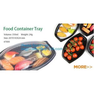 Food container tray,Black 5 Compartment Food Packaging Blister Plastic Fruit Tray,blister plastic microwave food ovenabl