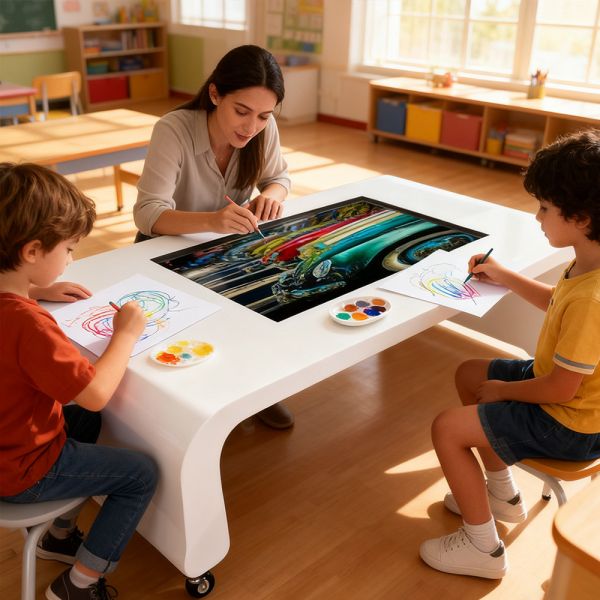 Table de jeu tactile interactive pour fête de 32 pouces avec logiciel d'apprentissage Android 11