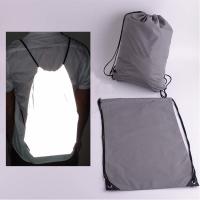 Olá! Vis Reflective Backpack Cycling Light holográfico reciclou o cordão liso da compra do esporte do algodão do poliéster