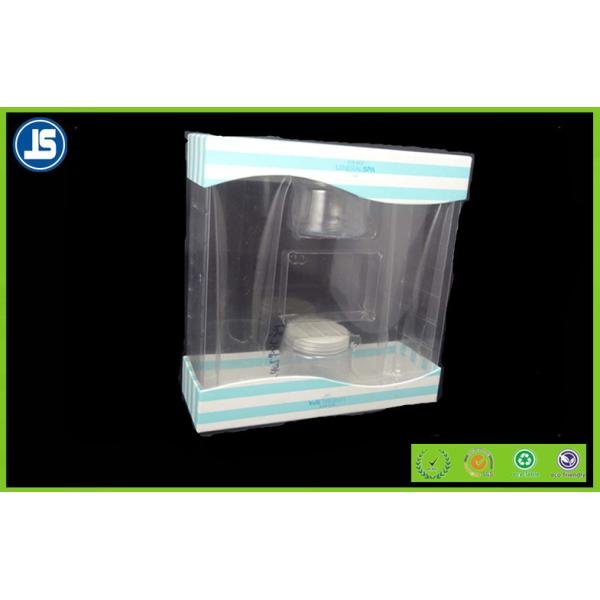 Cosmetic Transparent Plastic Folding Cartons , Gift Folding Plastic Boxes