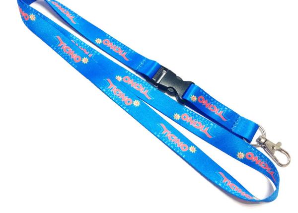 Heat Transfer Color Dye Sublimation Lanyards Custom Printed with Safety Buckle