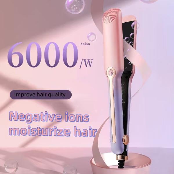 Limpador de cabelo de placa larga de aquecimento rápido com tecnologia cerâmica PTC 160C 180C 200C 220C
