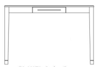HPL top wooden Hotel furniture wiring desk /mobile desk DK-0011