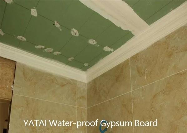 Building Material Moisture Resistant Gypsum Board 9.5mm 18mm