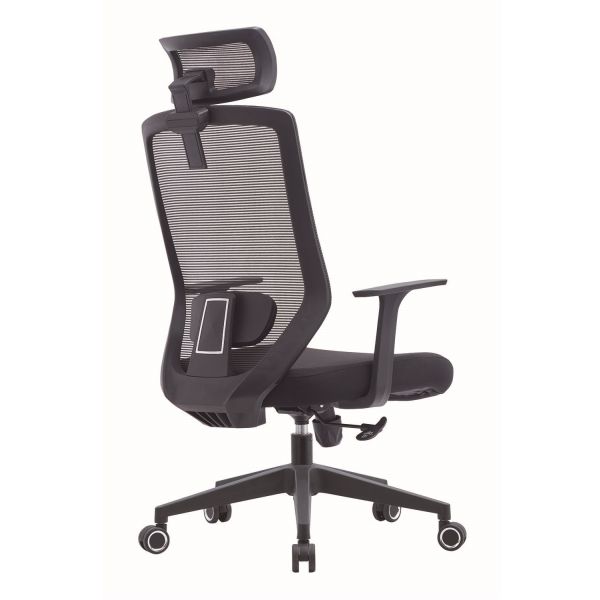 Swivel Mesh Ergonomic Office Task Chair Headrest Adjustable With Lumbar Support