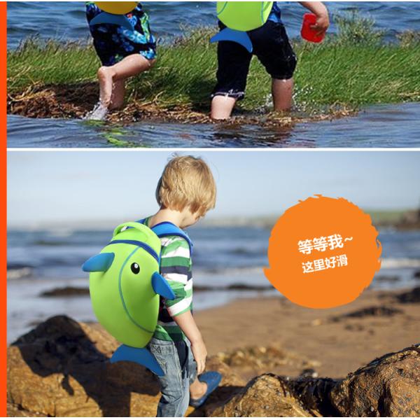 Shockproof Personalized Kids Backpacks , Dolphin Backpack For Kids
