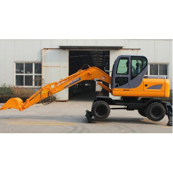 Mini Backhoe Excavator , Electric Mini Excavator Blade Height 295mm