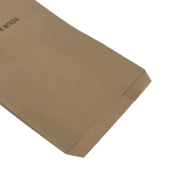 Food Kraft Pinch Bottom Paper Bags For Bread Donut Cookies With Transparent Window