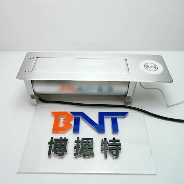 factory customize manual flip up tabletop power socket electric motorised tounover rotary conference table desktop socket