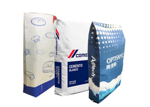 Sacos de papel industriais de empacotamento 20KG 25kg para a semente da alimentação dos peixes das aves domésticas do pombo