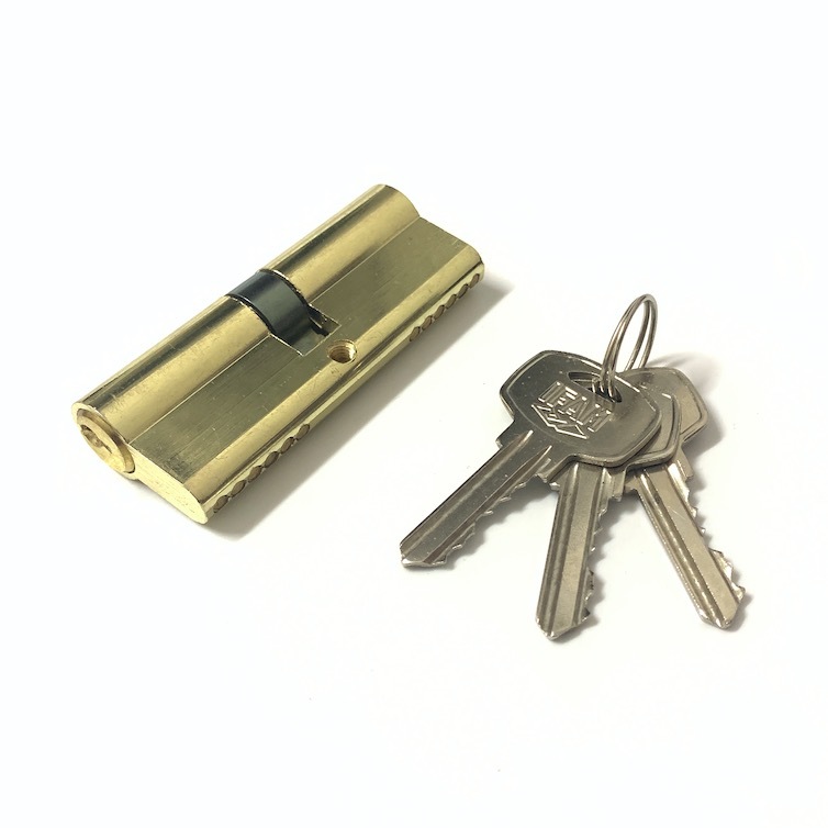 Double Open Zinc Brass Cylinder Customized 80mm Cylinder Lock