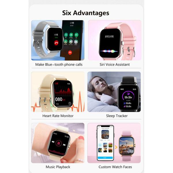 240*280 пиксел Bluetooth вызывая спорт умный наблюдает 180mAh