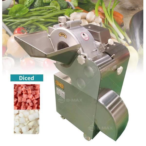 Electric Vegetable Dicer in Vegetable Processing Plant Cut Potatoes Carrots Asparagus and More