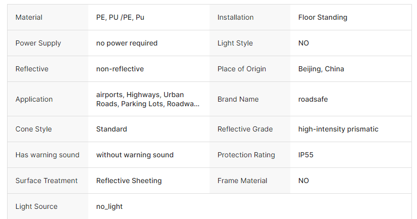 76CM Reflective Spring Post for Roadway Safety Made from Durable PE & PU Materials