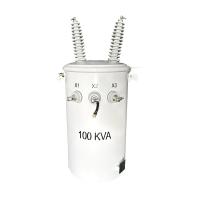 100 KVA Transformateur de distribution aérien à pôle simple à l'huile immergée 34500V à 120V