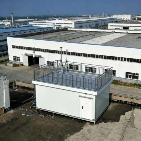Solar Powered Industrial Air Quality Monitor Indoor Equipment OEM