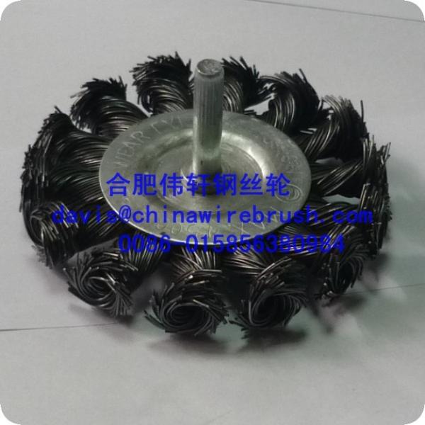 Knot Wire Wheel Brush, Shaft-mounted