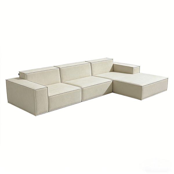 Modular Fabric High Density Sponge Compression Living Room Sofas Set Furniture Sectional Vacuum-Packed Cucstomized Couch