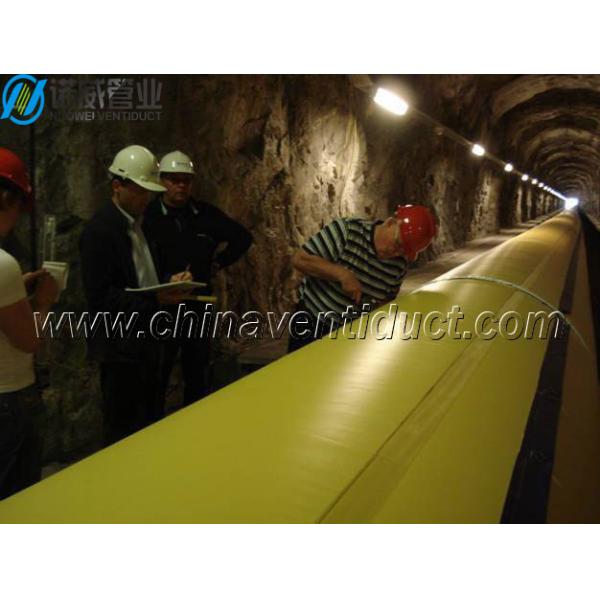Mining Tunnel Ventilation Air Duct,connect freedom, small and lightly, easy to carry .
