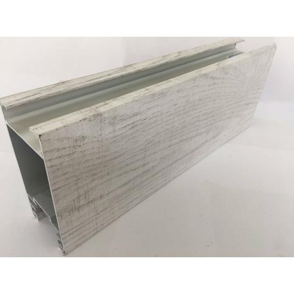 High Sharpness Wood Finish Aluminium Profiles Low Carbon Environmental Protection