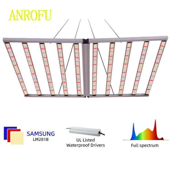 5x8 pies de cobertura LED plegable luz de crecimiento con VEG BLOOM y Daisy Chain Knob