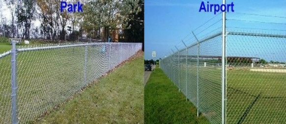 Low Carbon Steel Chain Link Temporary Mesh Fencing 1.5-3m Height