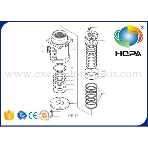 DH225-7 Repair Kit 2480-6043KT Center Joint Seal Kit Fits Doosan Excavator