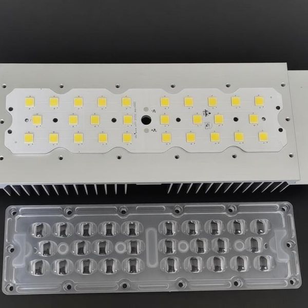 7070 SMD LED Street Light Module with 158x103 Degree Beam Angle and 5050SMD LED Chip for 50W-120W Sidewalk Lighting