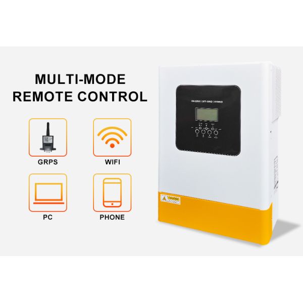 Grid-Tie and Backup 48V Single Phase Hybrid Solar Inverter 5.5kw 6.2kw Pure Sine Wave MPPT Off Grid
