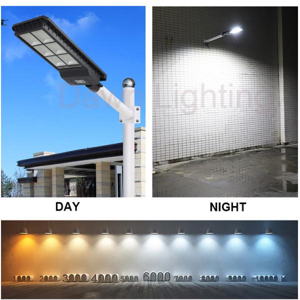 60w 120w 180w Solar Powered LED Street Lights All In One Die Cast Aluminum