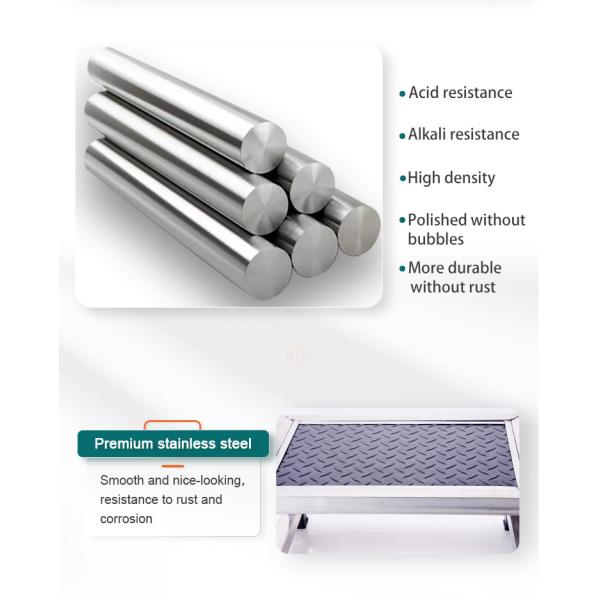 Barato y fuerte pie de acero inoxidable paso taburete 1 paso