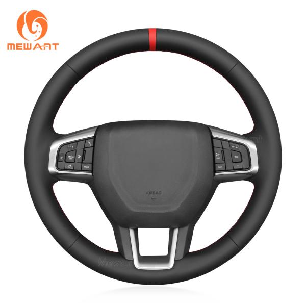 Mewant Car Interior Accessory Genuine Leather Steering Wheel Cover for Land Rover Discovery Sport L550 2015-2019 Models
