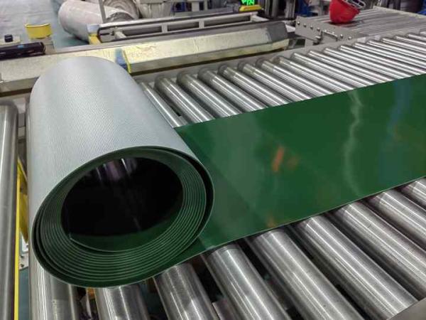 PVC Green Conveyor Belt for Food, Tobacco, and Logistics Industries