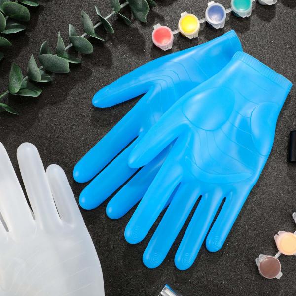 Epoxy Gloves Silicone Gloves for Resin Reusable Safe Silicone Gloves for DIY Crafts Mitten Crystal Epoxy Casting Gloves