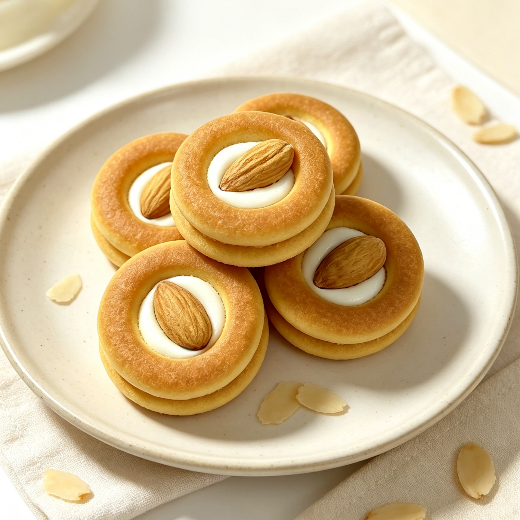 Premium Ingredients Almond Mini Pizza-Shaped Cookies snack Suitable for All Ages
