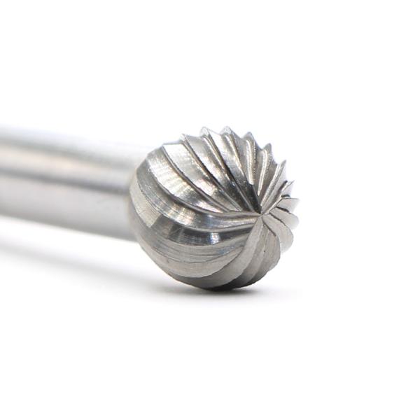 3mm SD Ball Shape Carbide Burrs Single Cut Carbide Rotary Burr On 3mm Shank