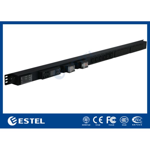 Smart PDU with Real Time Power Monitoring and Environmental Sensors for Data Center Management and Power Delivery