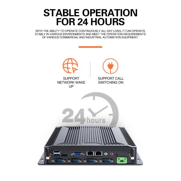 lushbonading ПК коробки порта гигабита ядра мини Fanless врезанный