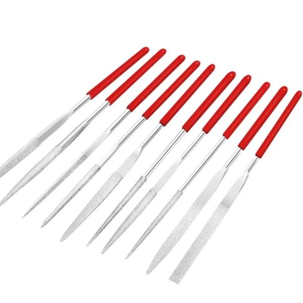 Deburring Diamond Needle File Collection Made Of Diamond And Steel