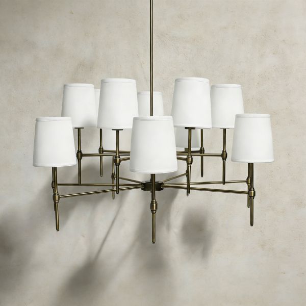 Brass Body Pendant Light with 3500K Warm White LED and 5-Year Warranty for Dining Room