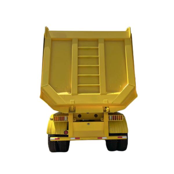 Semi-reboque de 4 eixos 40CBM 80T Heavy Duty Tipper Semi-Reboque