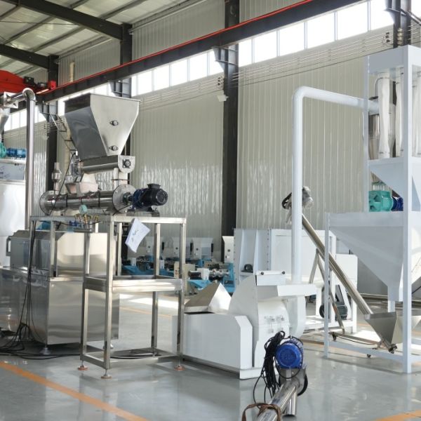 Twin Screw Food Fully Automat Shrimp Fish Feed Pellet Processing Machine Fishing Food Extruder Floating Fish Feed Machine