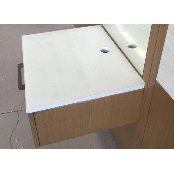 Oak Wood Frame Hotel Style Headboards For Twin Beds With Night Stand