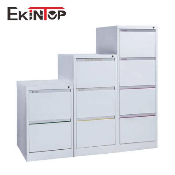 Cold Rolled Steel 4 Drawer Office Cabinet , Metal Filing Cupboard Odorless OEM