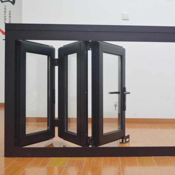 Silicone Sealant Aluminum Bifold Windows Sleek Aluminum  Soundproof Bedroom Windows