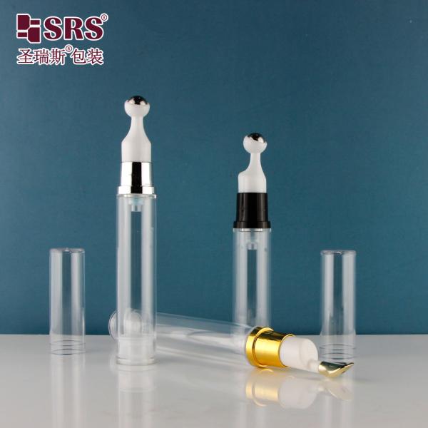 5ml 10ml 12ml 15ml Plastic Airless Roll On Bottle Eye Serum Cosmetic Packaging