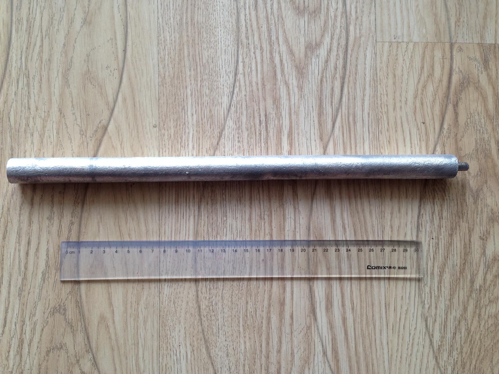 ASTM B418-95 Zinc Cathodic Anodes rod for steel water / fuel pipelines storage tanks