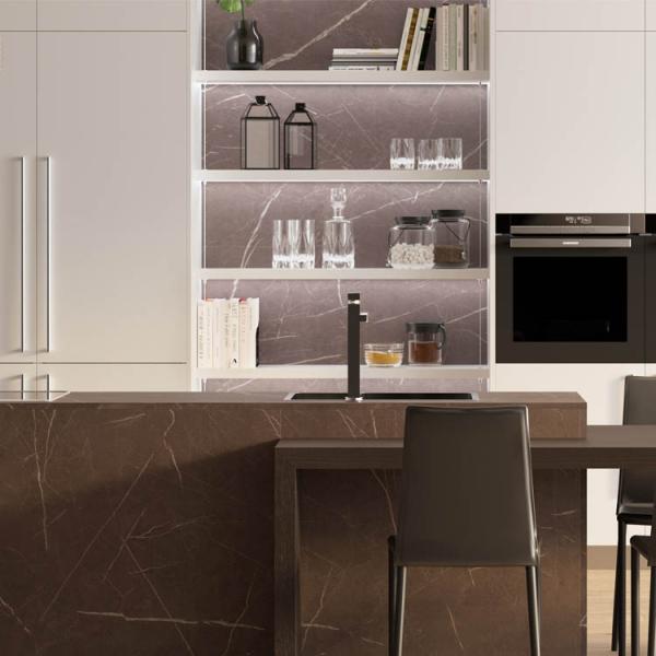 Kitchen 16mm Wood Veneer Cabinets Timber Cabinetry PVC Board