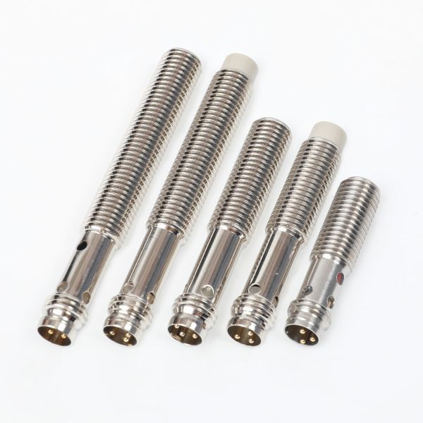JIMOU M8-M12 IP67 4mm Inductive Proximity Sensor with 4-Pin Connector NPN/PNP Output Flush/Non-Flush Mounting Metal