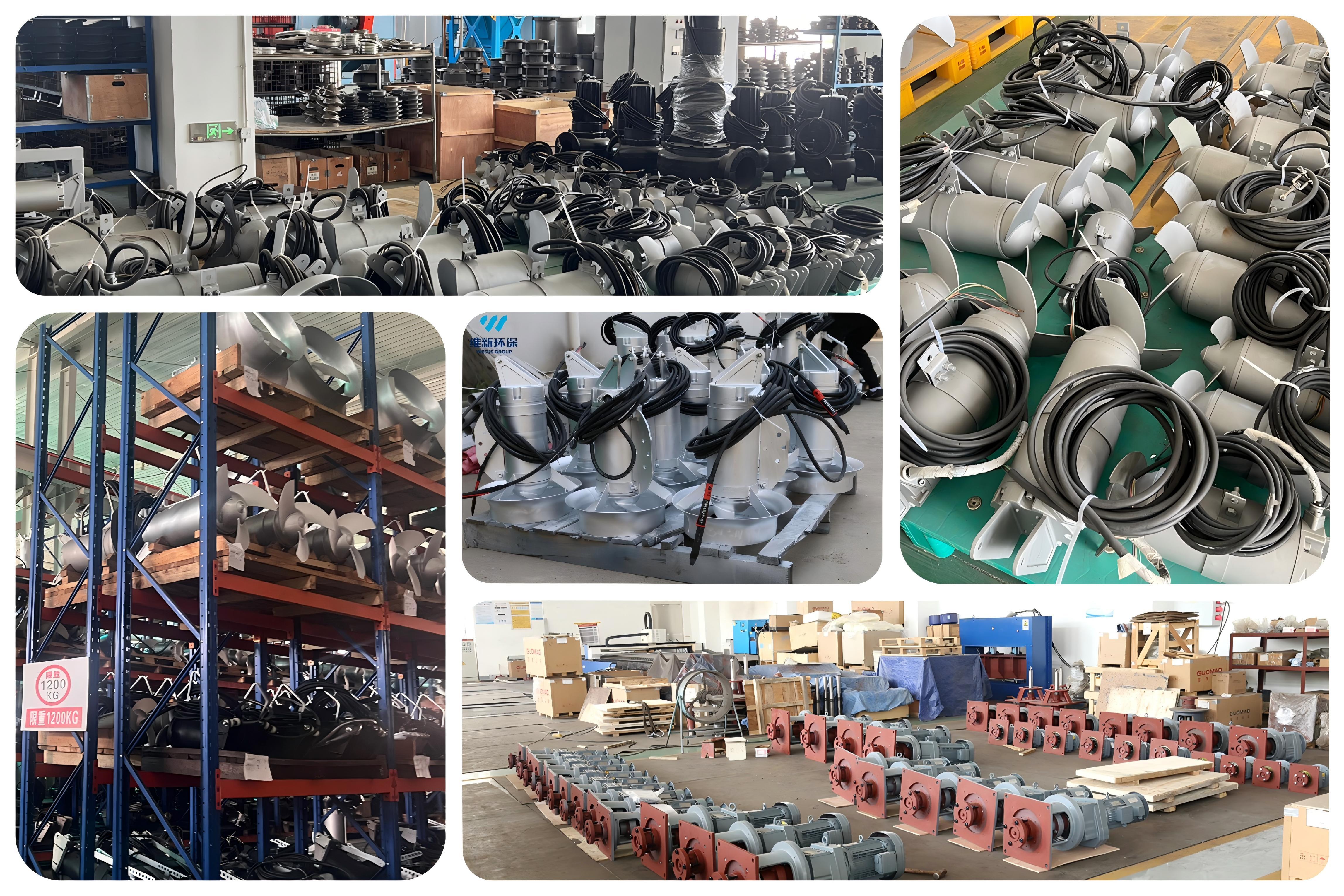 Cast-Iron Submersible Mixer for Sludge Storage Tanks and Small Anaerobic Tank Wastewater Treatment